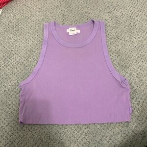 tan rib racer tank